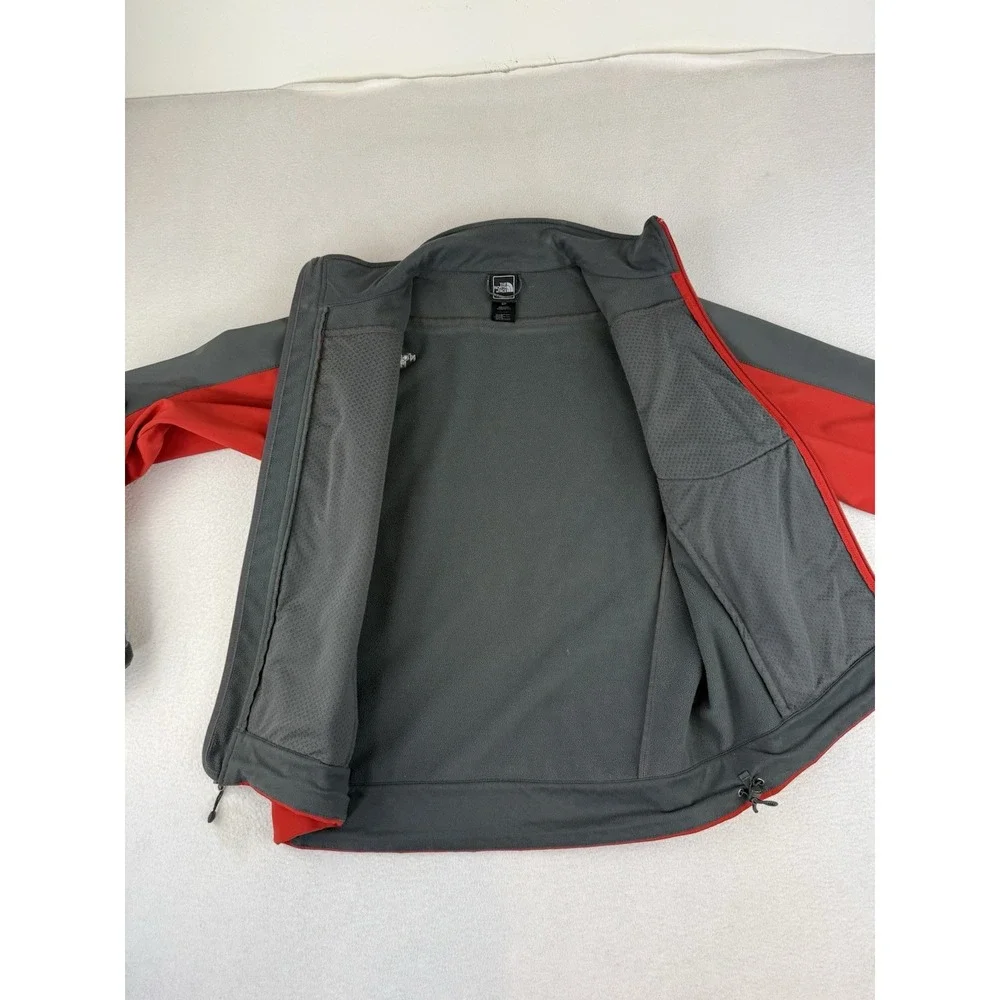 The North Face‎ TNF Apex Bionic Soft Shell Jacket Small Red and Black Full Zip